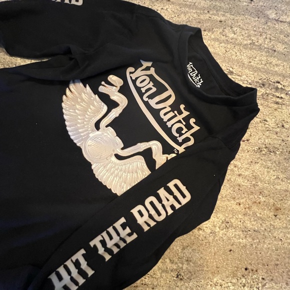 Youth Von Dutch Hit The Road Long Sleeve Top 7/8 - Picture 3 of 4